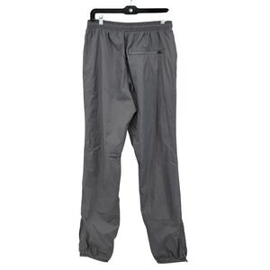 Sergio Tacchini Track Pants Mens L Grey Nylon Mesh Lined Zipper Pockets Joggers